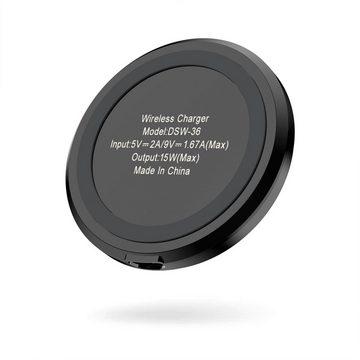 Diida Schnellladegerät,Kabelloses Mini-Ladegerät,für Mobiltelefone,15W Wireless Charger