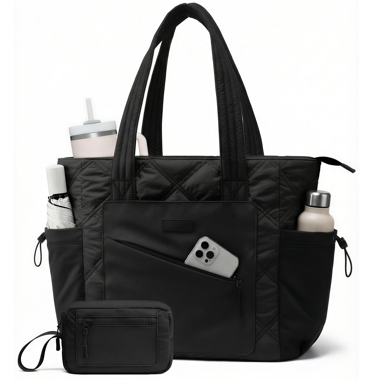 Zaewry Umhängetasche Shopper Tasche Damen Groß, Arbeitstasche Leicht Handtasche, Laptoptasche Schultasche, Bürotasche Lehrertasche