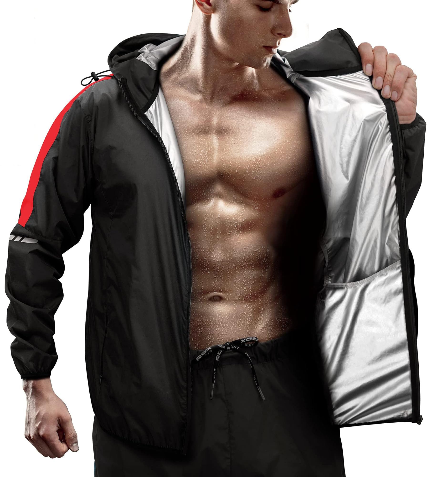 RDX Thermohemd RDX Sweat Suit for Weight Loss, Sauna Suit Reach Hooded Suit