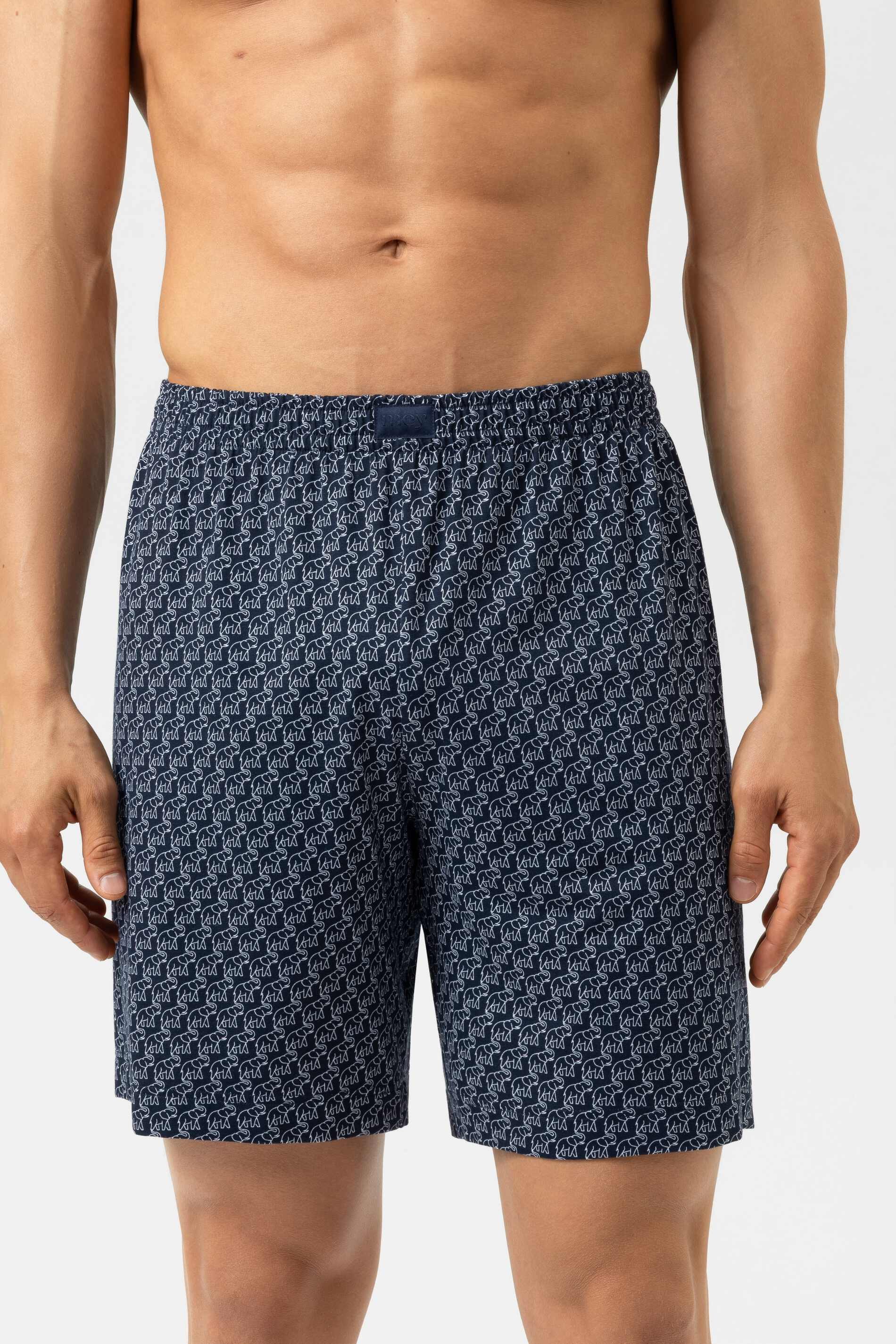 Mey Schlafhose Serie Elephant Walk Stilvoller Elefanten-Print (1-tlg) Softe Pyjamashorts, Modal, Stilvoller Elefanten-Print