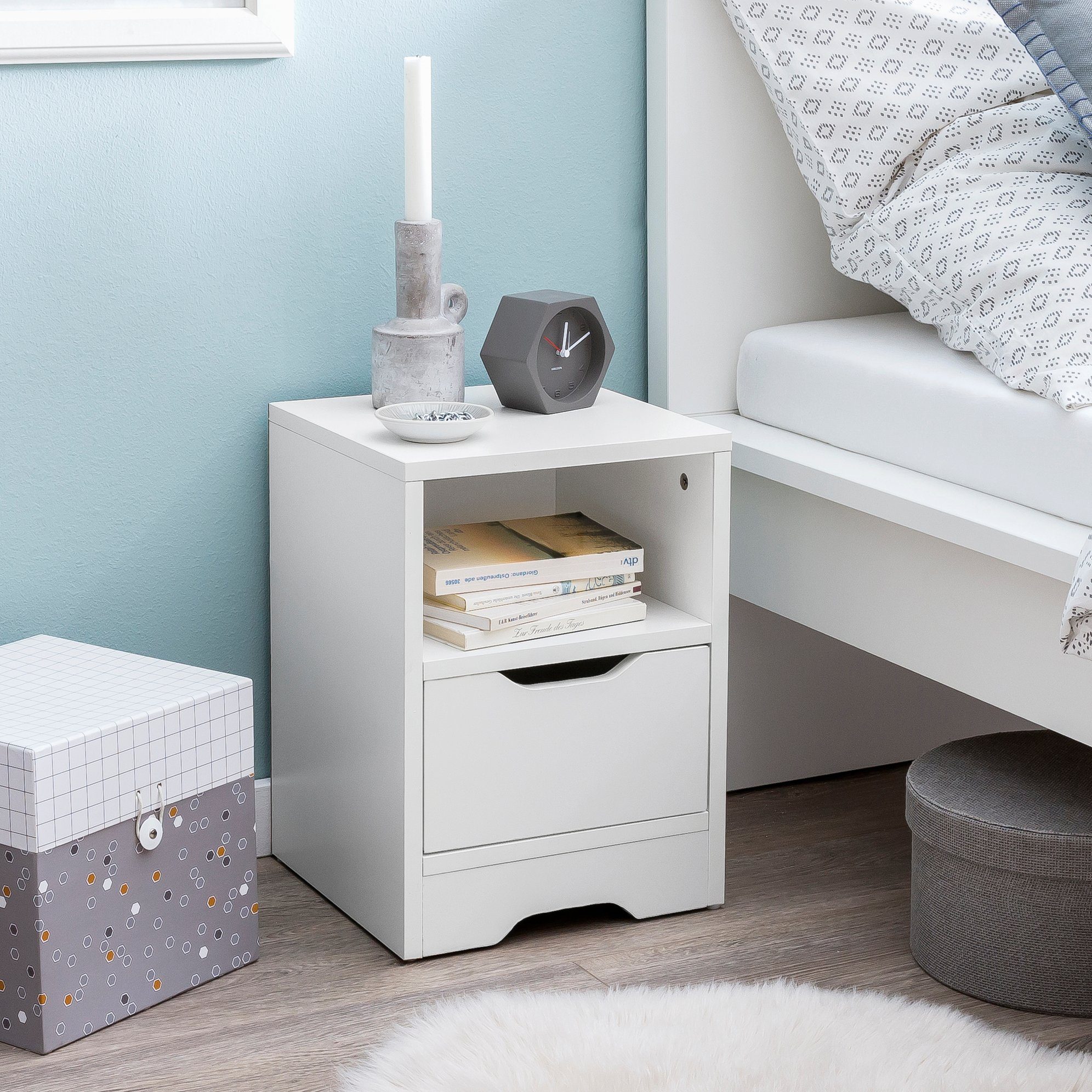 KADIMA DESIGN Nachttisch Nachtkonsole WL5.700 31x43x31cm günstig online kaufen