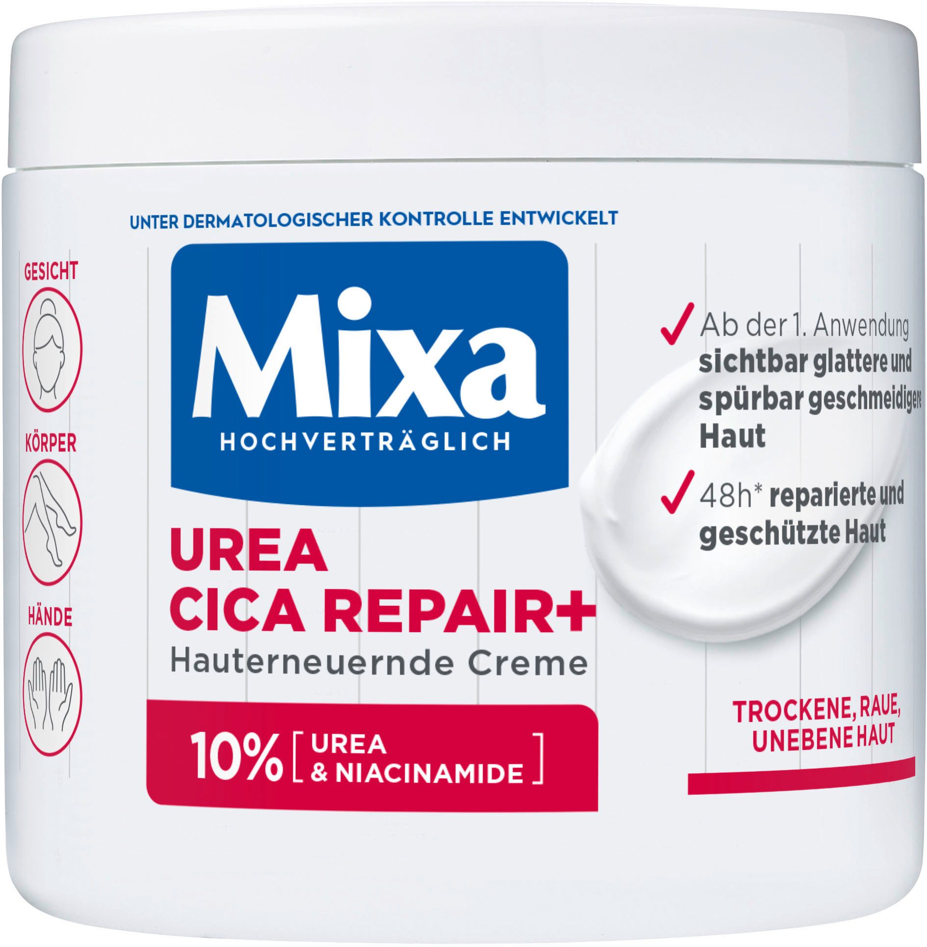 Körpercreme Mixa Urea Cica Repair + Creme