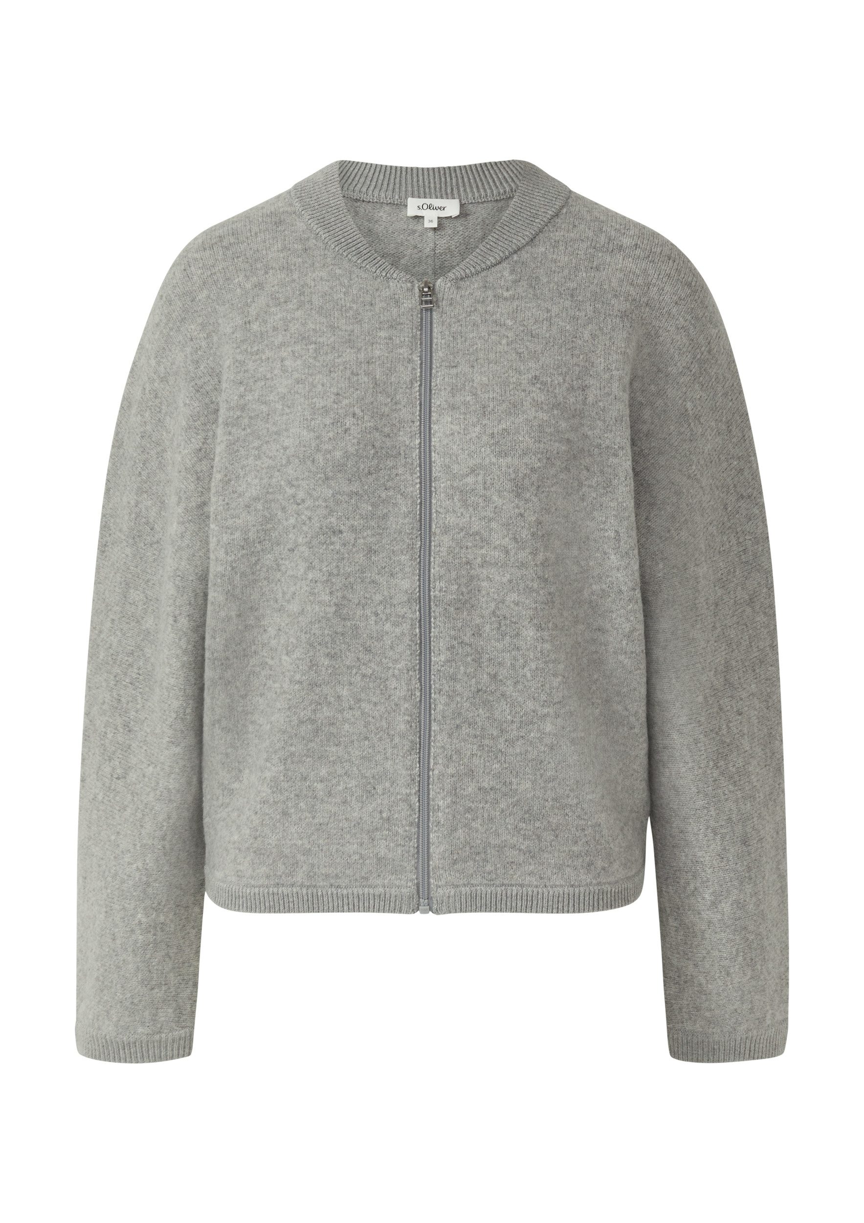 s.Oliver Strickjacke Strickjacke GREY/BLACK günstig online kaufen