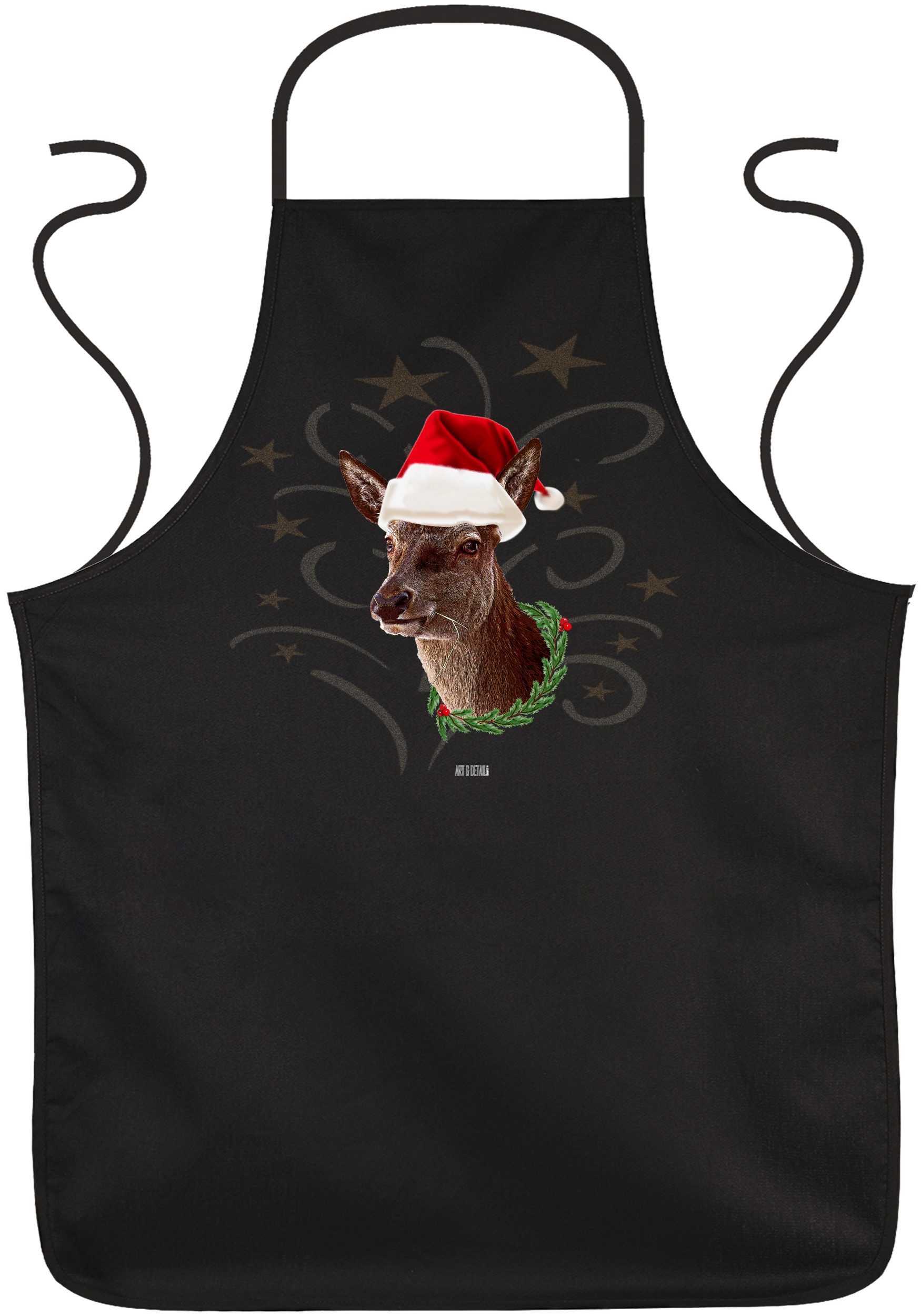 Art & Detail Shirt Kochschürze »Weihnachten Design Reh mit Weihnachtsmütze  Mrs Xmas«