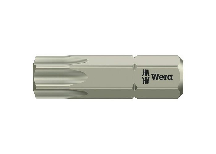Wera Bit-Set Bit 3867/1 TS DIN3126-D6 3/ISO1173 Torx TX40 L.25mm Edelstahl Torsion 6-kant-Bitaufnahme 1/4Zoll