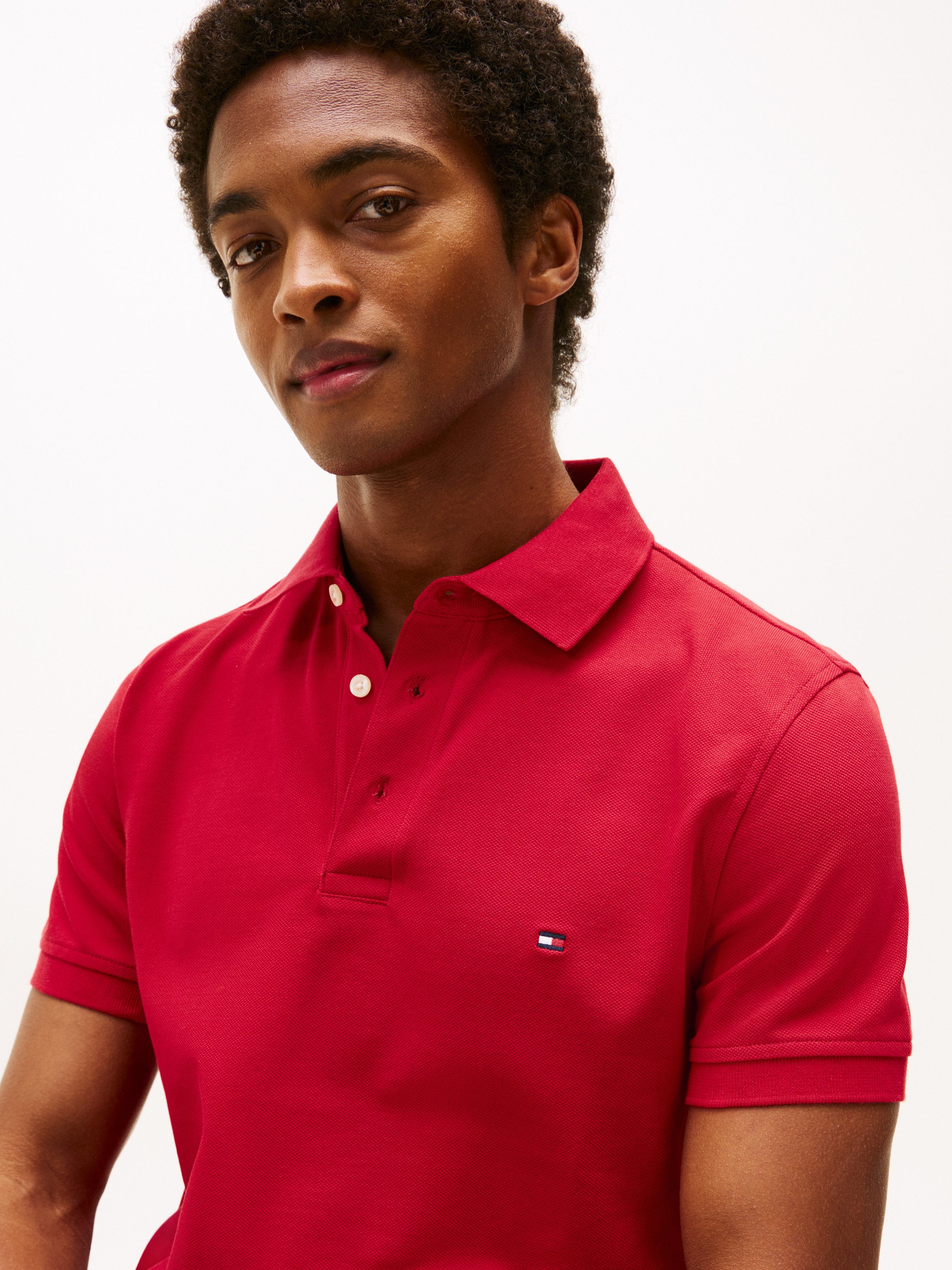 Tommy Hilfiger Poloshirt 1985 SLIM POLO mit Stickerei und Piqué-Qualität un günstig online kaufen