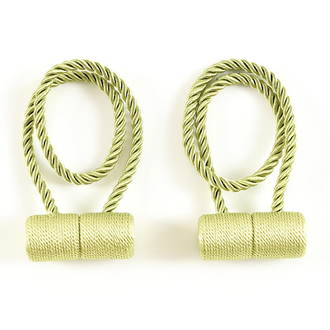 Raffhalter Vorhangschnalle, Zylindrische Grün Uana, Vorhang-Magnetschnalle, (2-tlg)