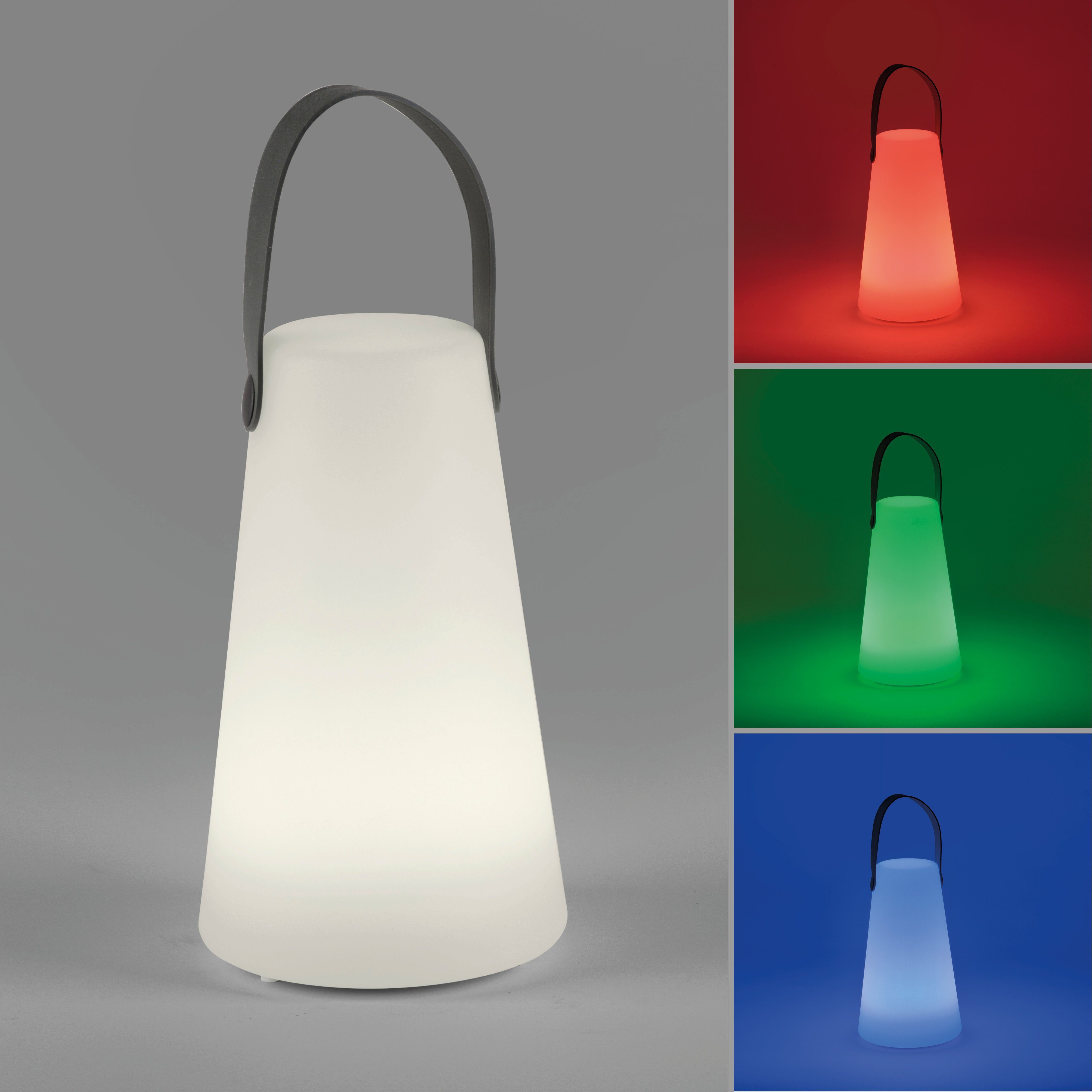 Leuchten Direkt LED Außen-Stehlampe KENO, LED fest integriert, Warmweiß, LED,  Mobile Tisch- und Bodenleuchte