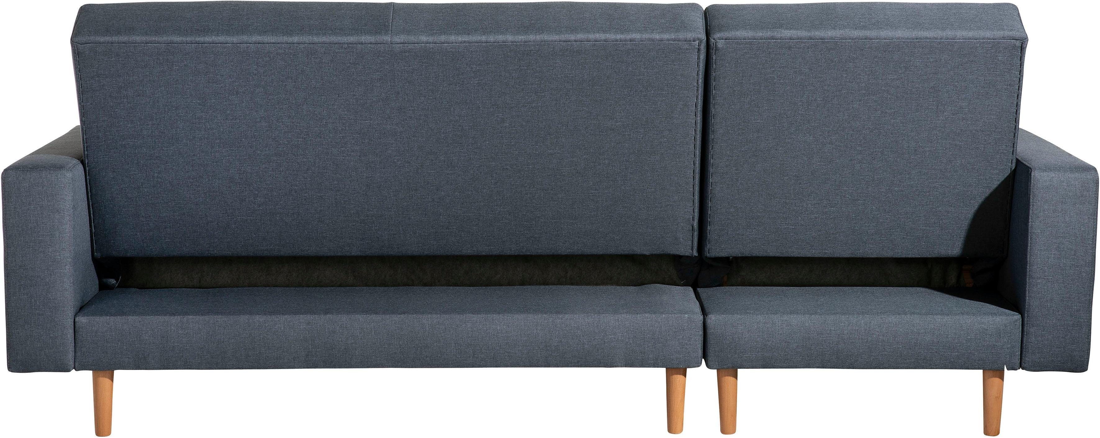 Max Winzer® Ecksofa Just Chill, Schlafsofa mit Recamiere, Rückenverstellung, inklusive Stauraumhocker