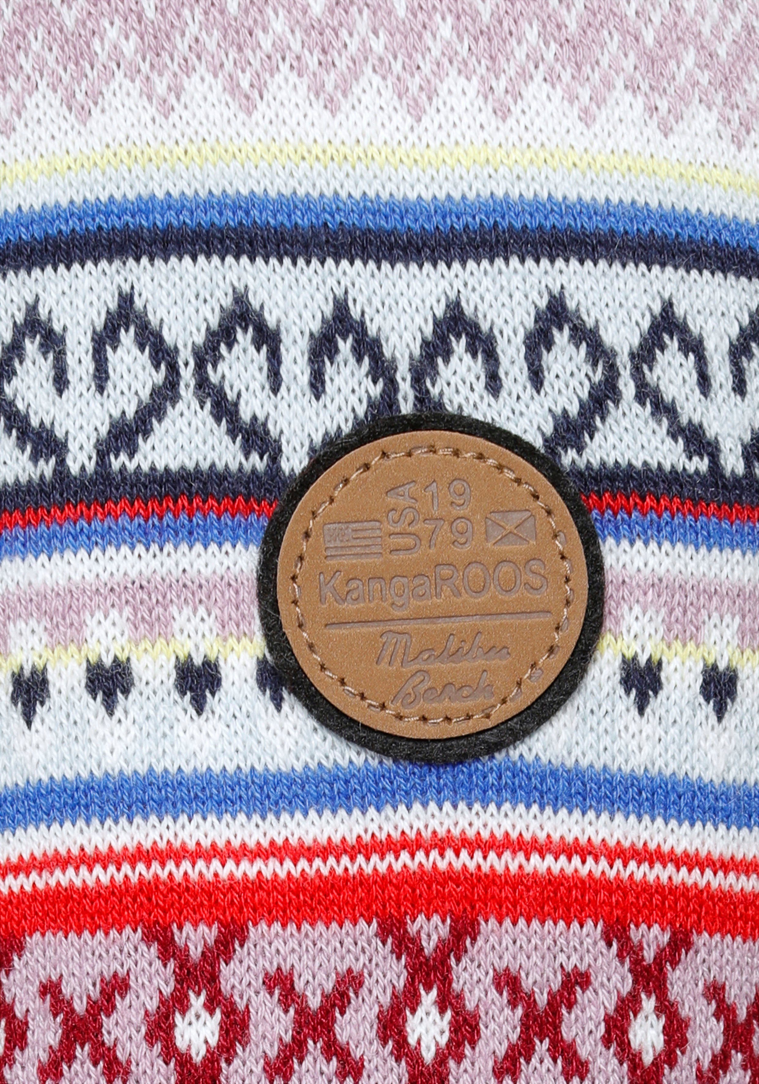 KangaROOS Norwegerpullover im Jaquard-Feinstrick