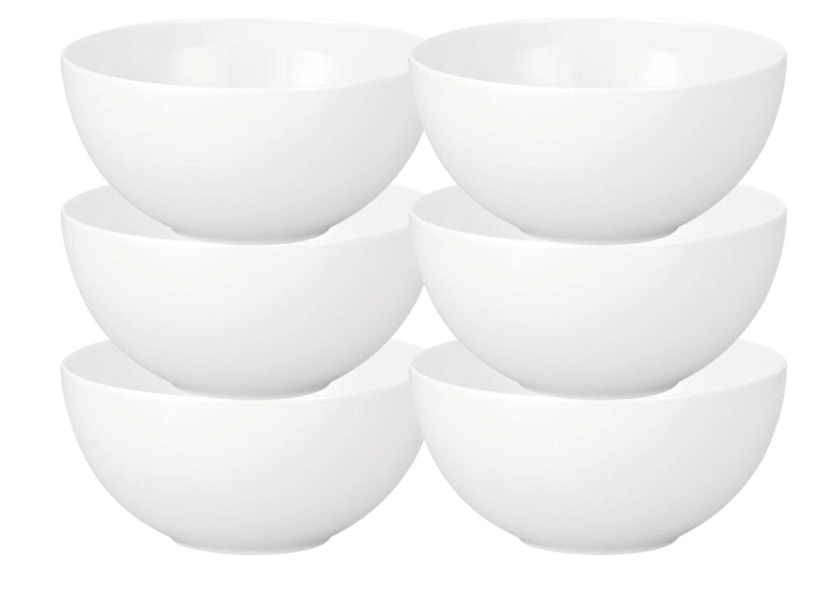 Rosenthal Geschirr-Set TAC Gropius Weiss Bowl 14 cm Set6, Porzellan