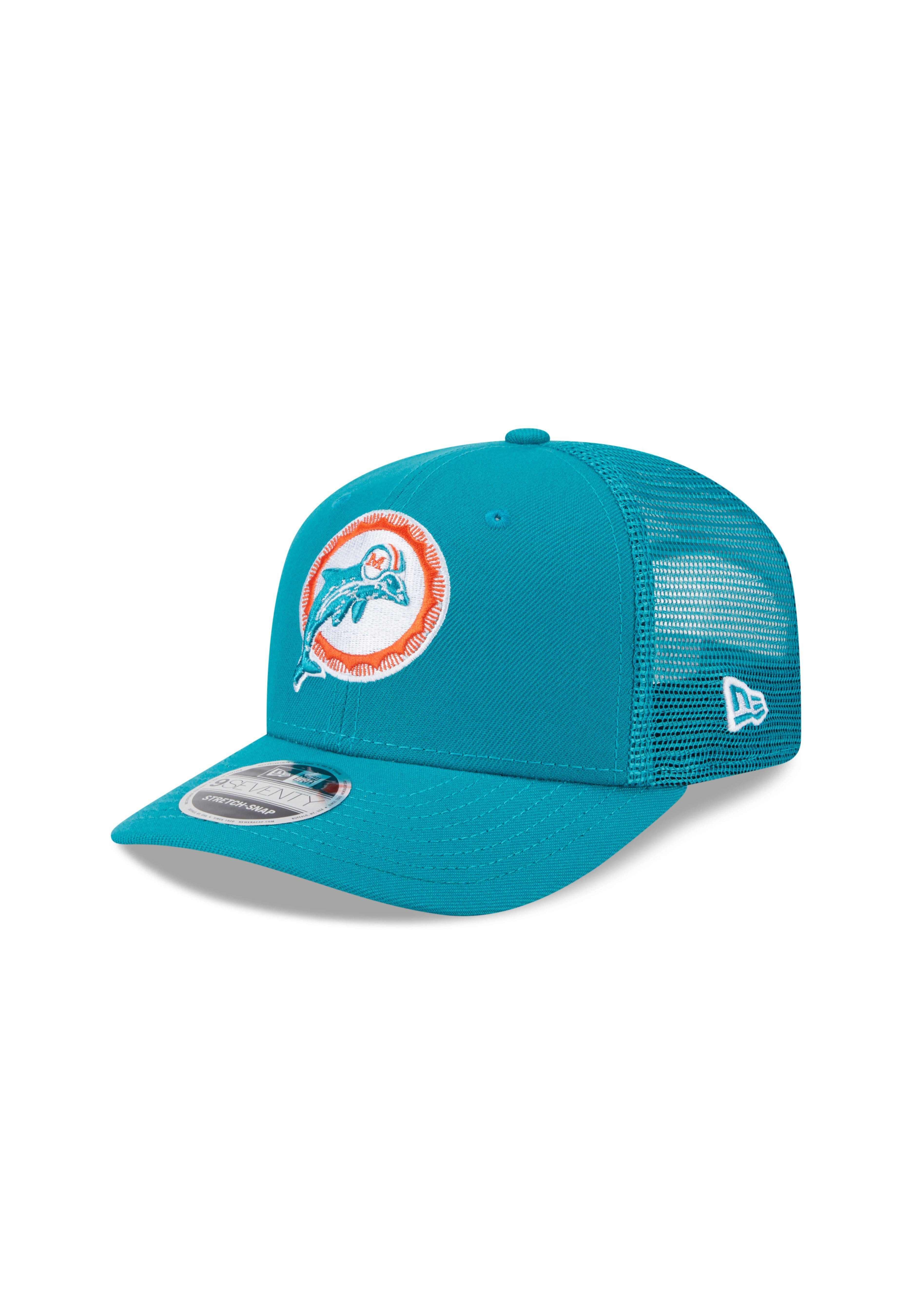 Snapback Cap Miami Dolphins New Era 9Seventy Stretch-Snap NFL Trucker Cap Türkis