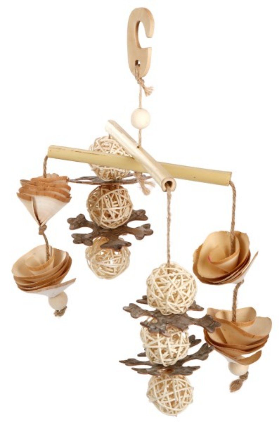 Vogelspielplatz Vogelspielzeug Bamboo 30 cm x 15 cm 82941