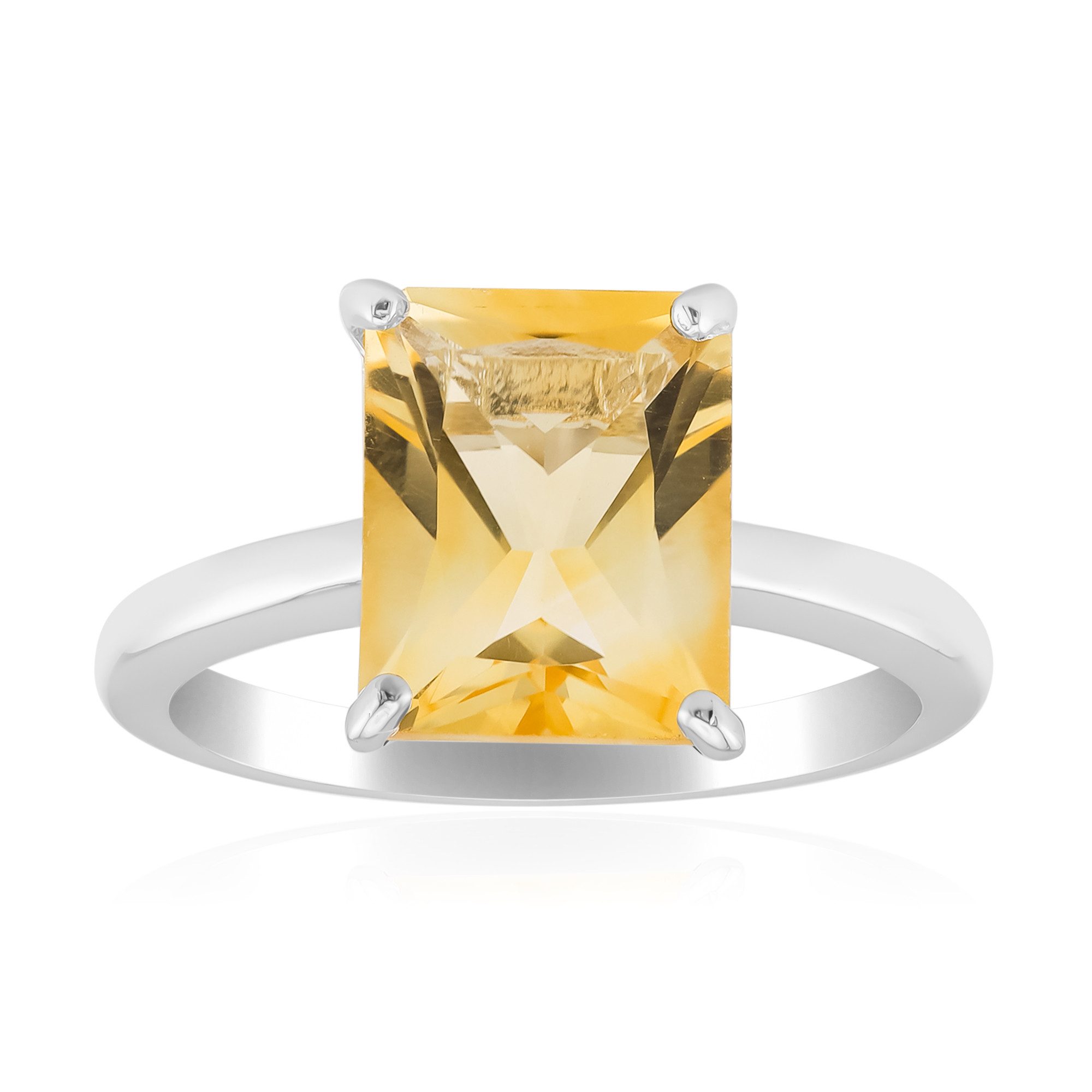 Cavill Solitärring Citrin Sterling Silber Ring, brasilianisch 2,709ct (1-tlg)