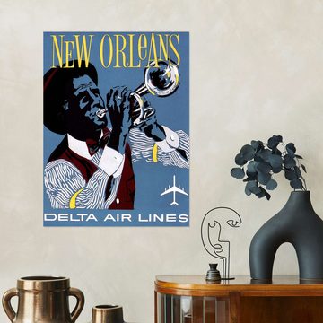 Posterlounge Wandfolie Master Collection, New Orleans Delta Air Lines, Illustration
