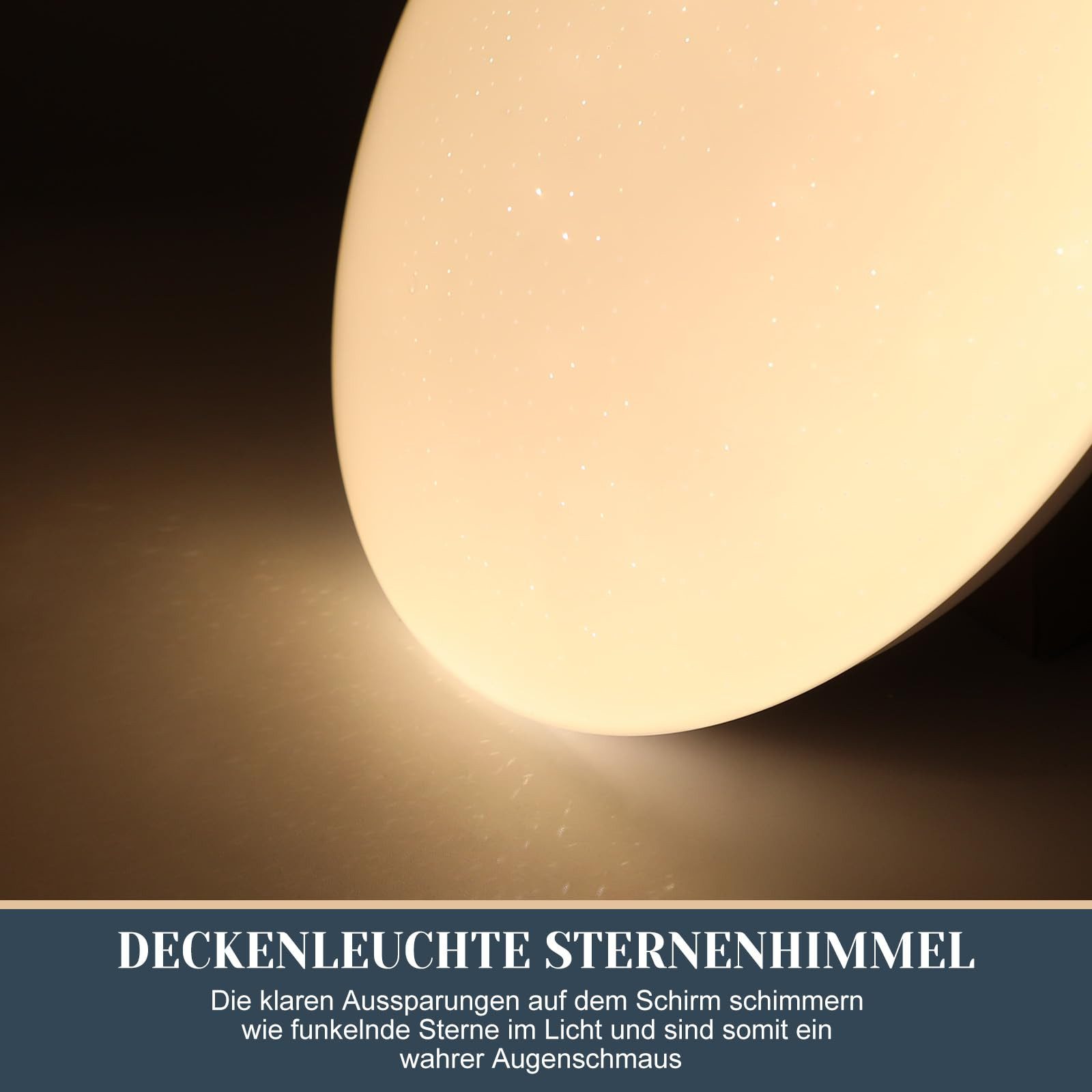 Nettlife LED Deckenleuchte Sternenhimmel Rund 25cm günstig online kaufen