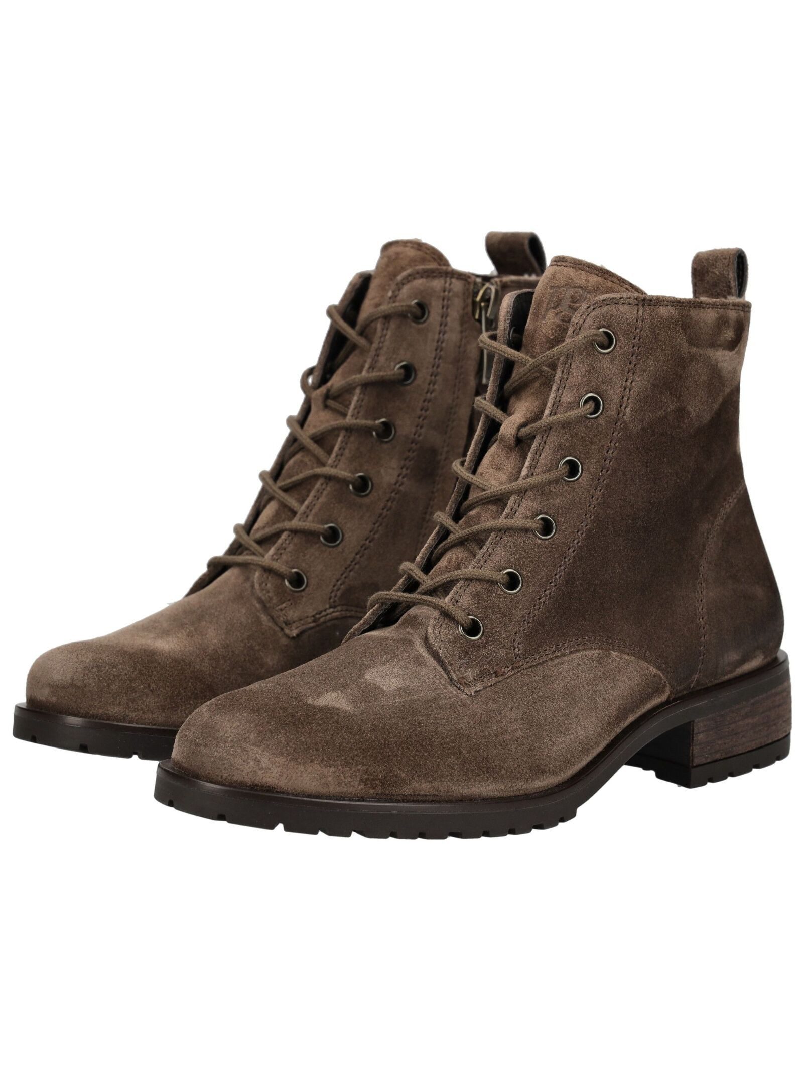 Paul Green Paul Green Stiefelette Veloursleder Schnürstiefelette