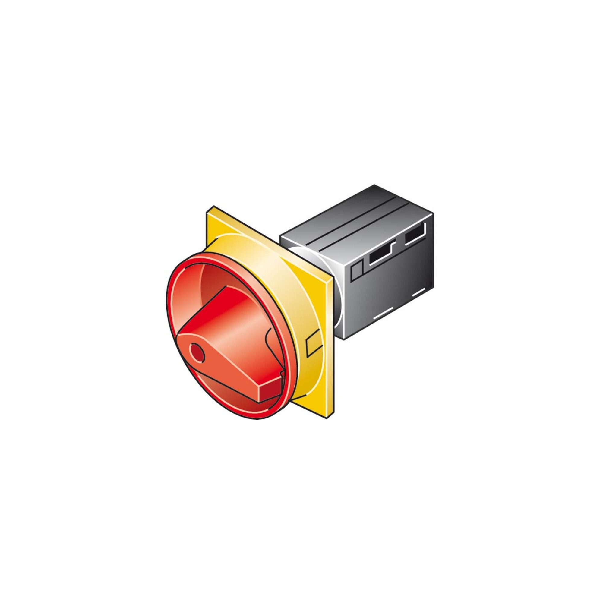 EATON Sicherungsmutter Eaton Hauptschalter/Not-Aus 2pol. TM-1-8291/E/SVB