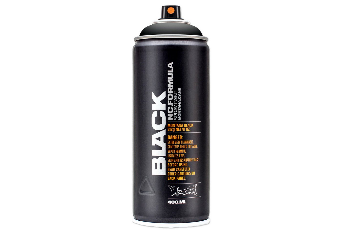 Montana Cans Sprühlack Spraydose Schwarz, Black 400ml BLK9001, Montana BLACK