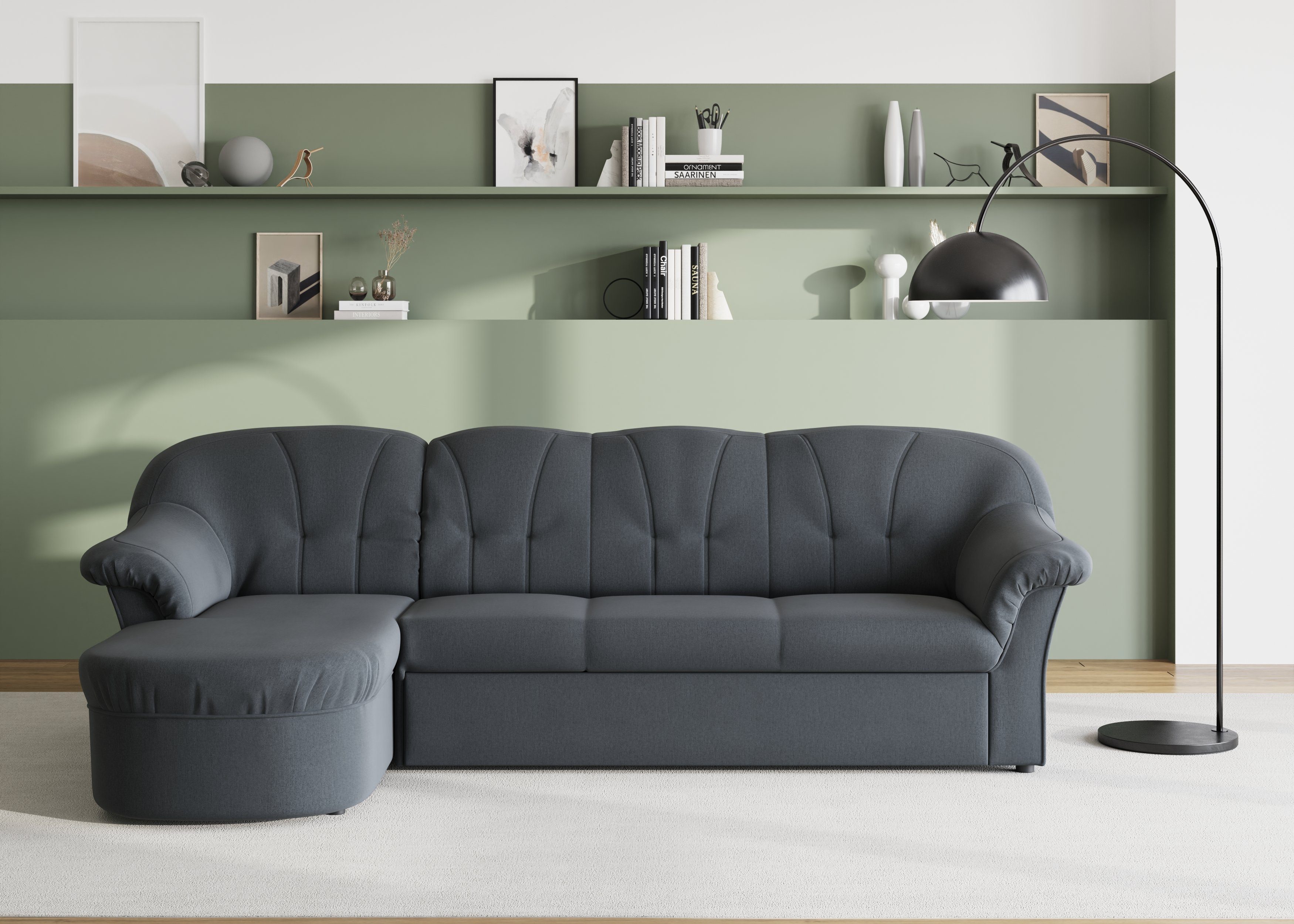 DOMO collection Ecksofa Pegnitz, elegante Rückensteppung, günstig online kaufen