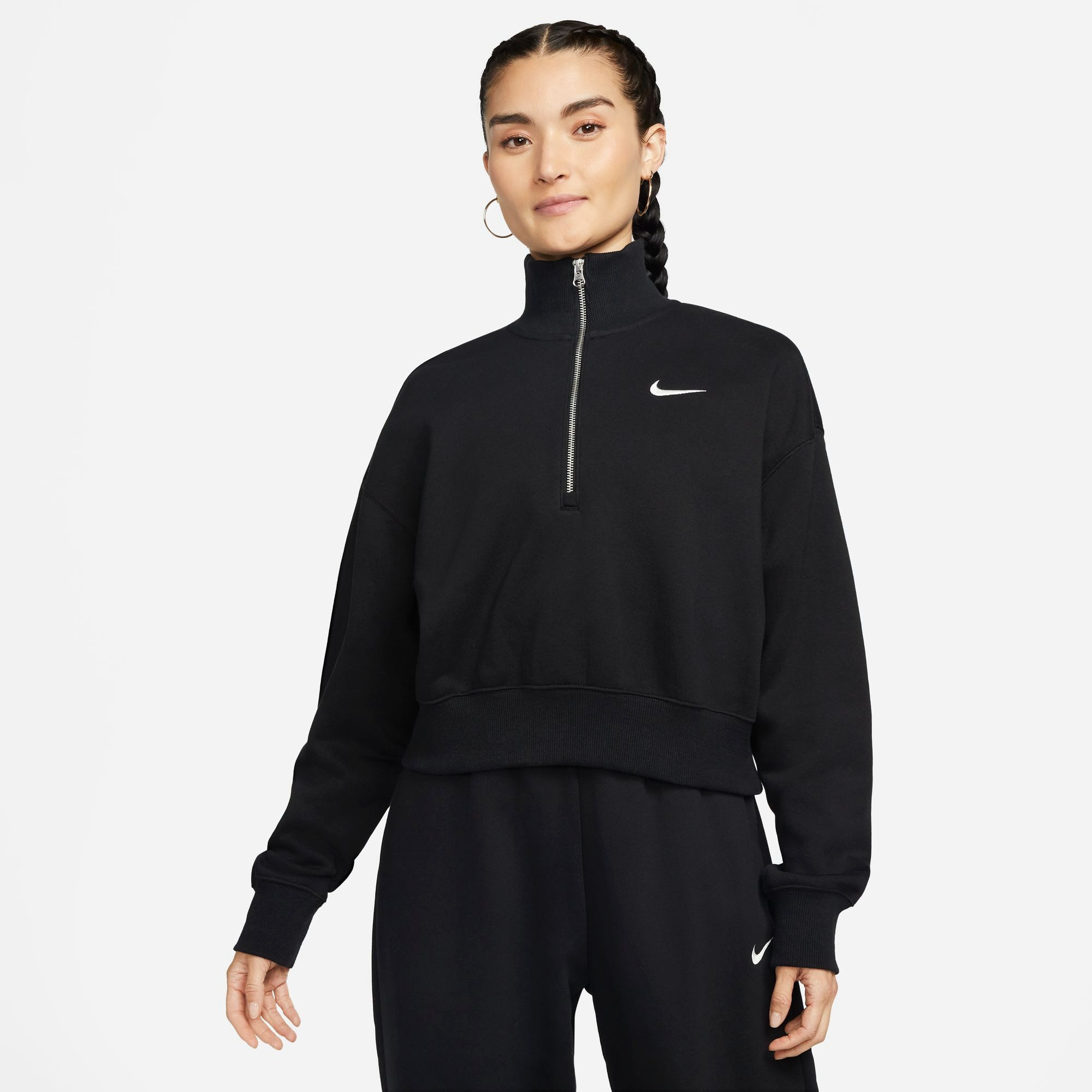 Nike Sportswear Fleecepullover Nike Damen Pullover Oversize 1/2-Zip Phoenix FL. Sweatshirt DQ5767