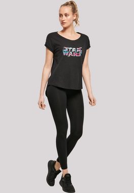 F4NT4STIC T-Shirt Star Wars Wavy Ship Logo Print