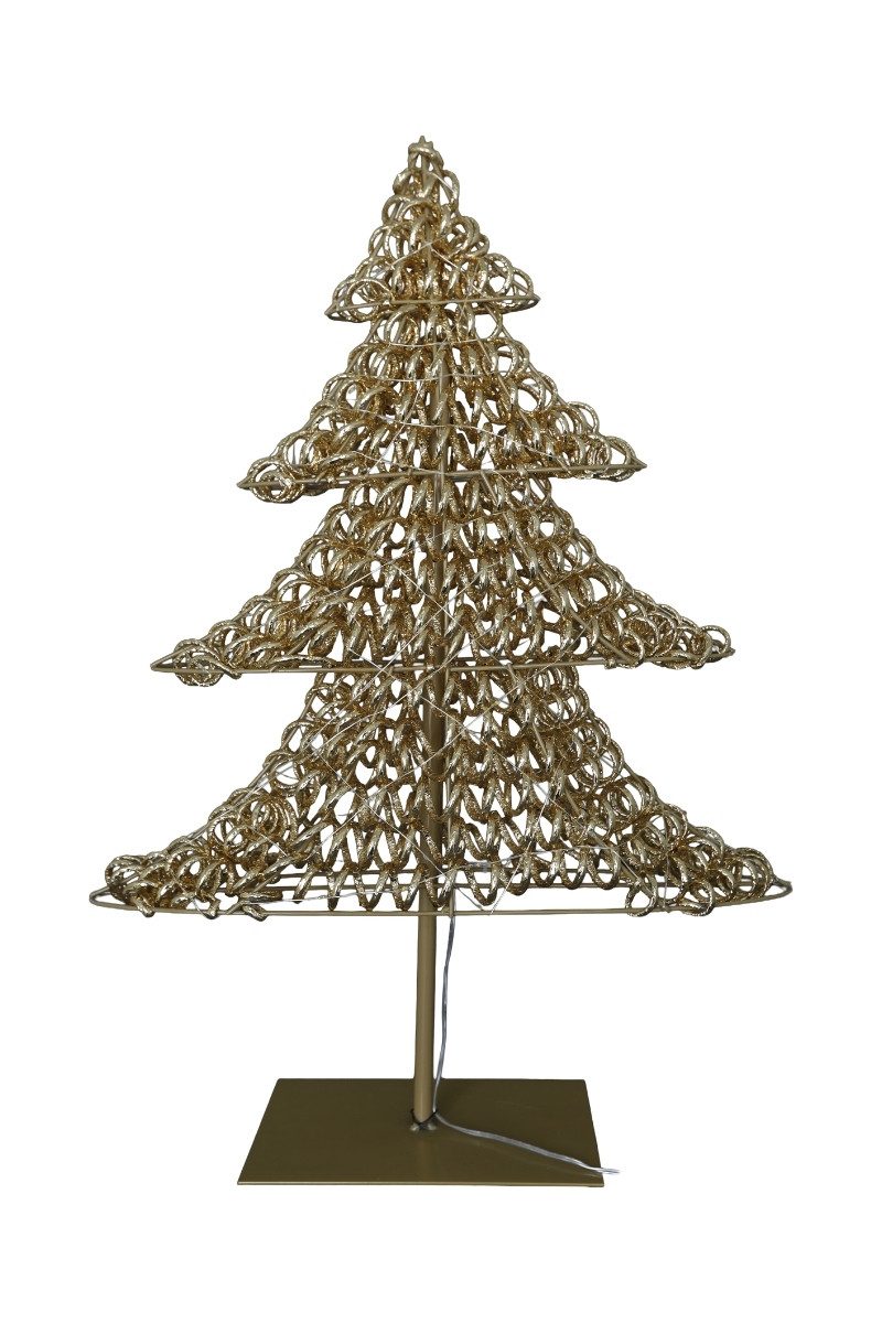 Exner GmbH Garten- & Wohnaccessoires Dekoobjekt LED Tannenbaum Lumière gold 60cm (1 Stück)