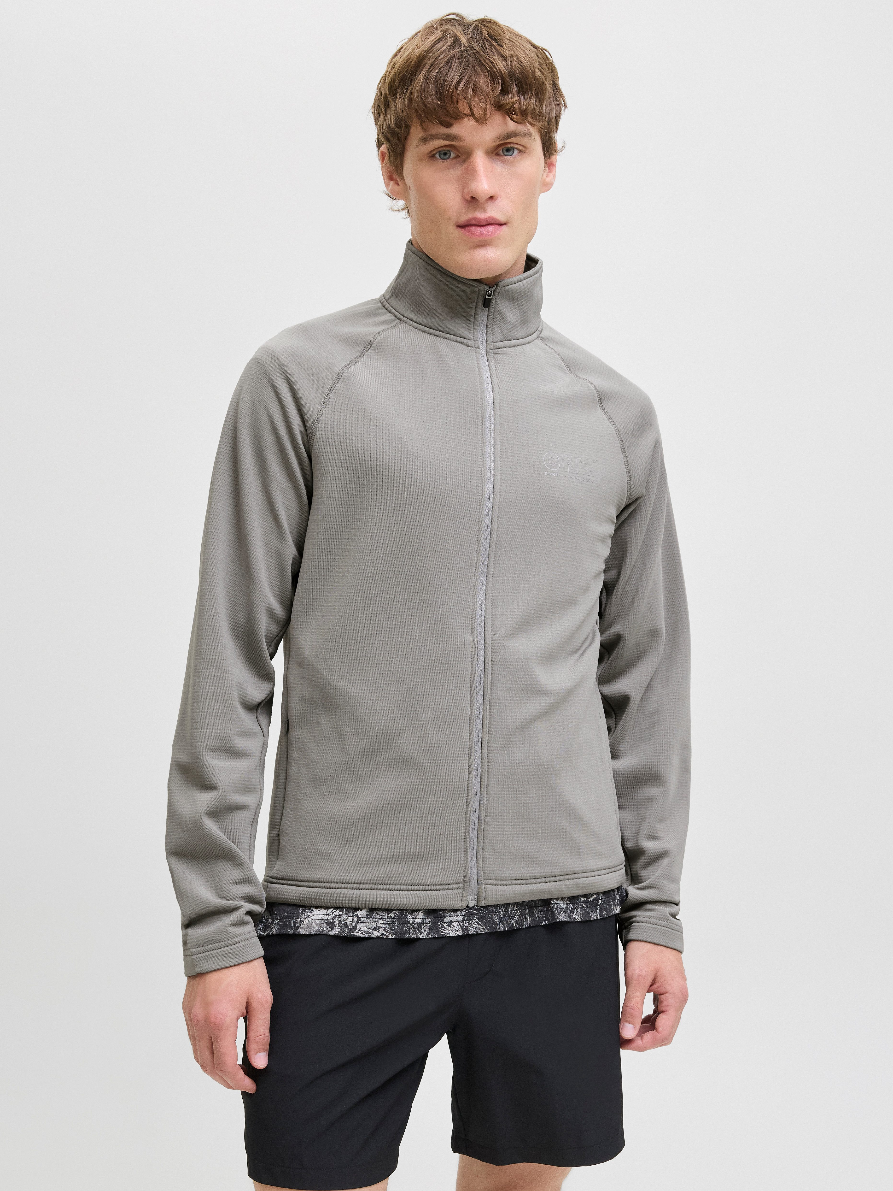 Jack & Jones Sweatjacke JCOCNZ STRUCTURE FULL ZIP SN