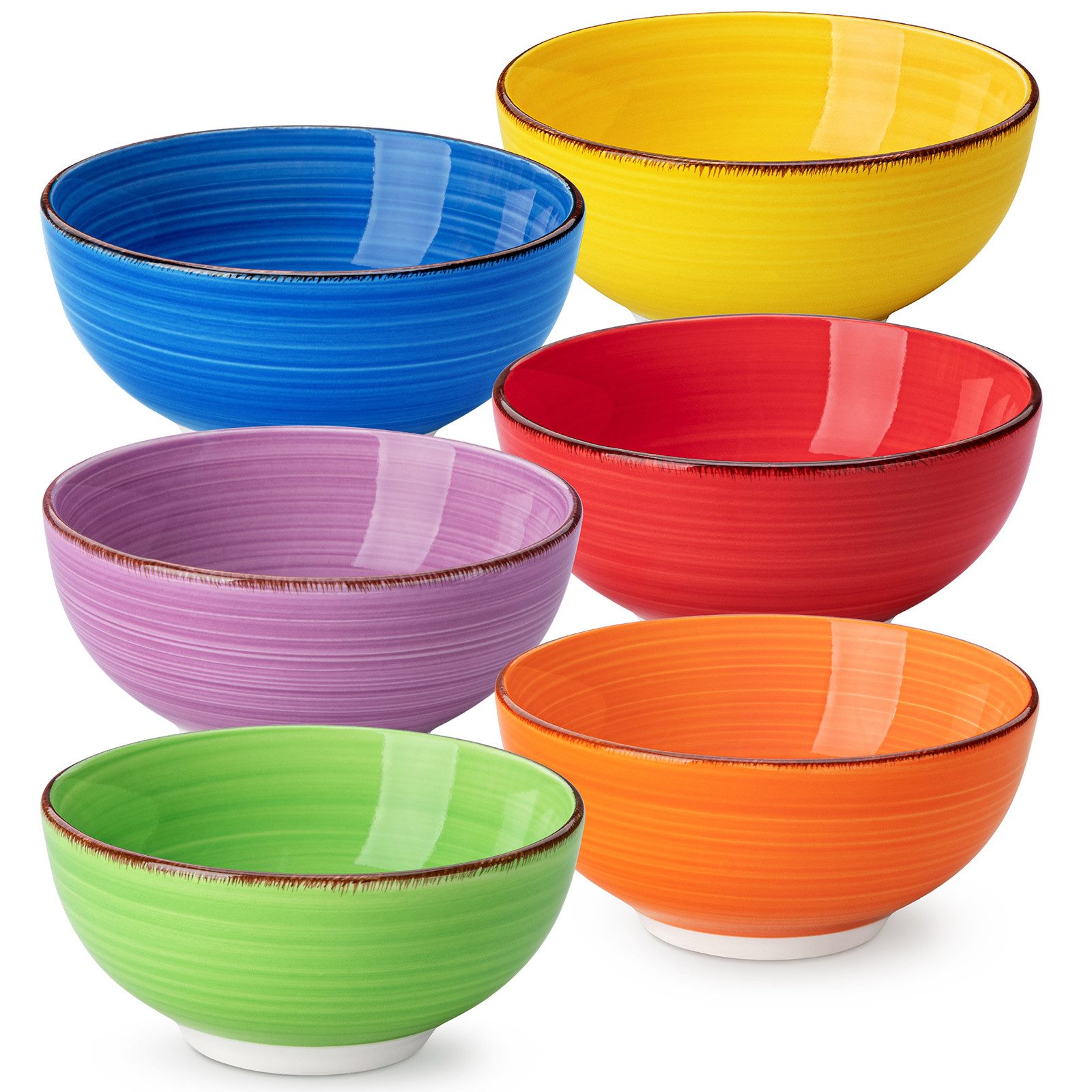 vancasso Schale 6tlg Schale, BONITA Steingut Müslischale für 6 Personen, Steingut, (Set, 6-tlg)