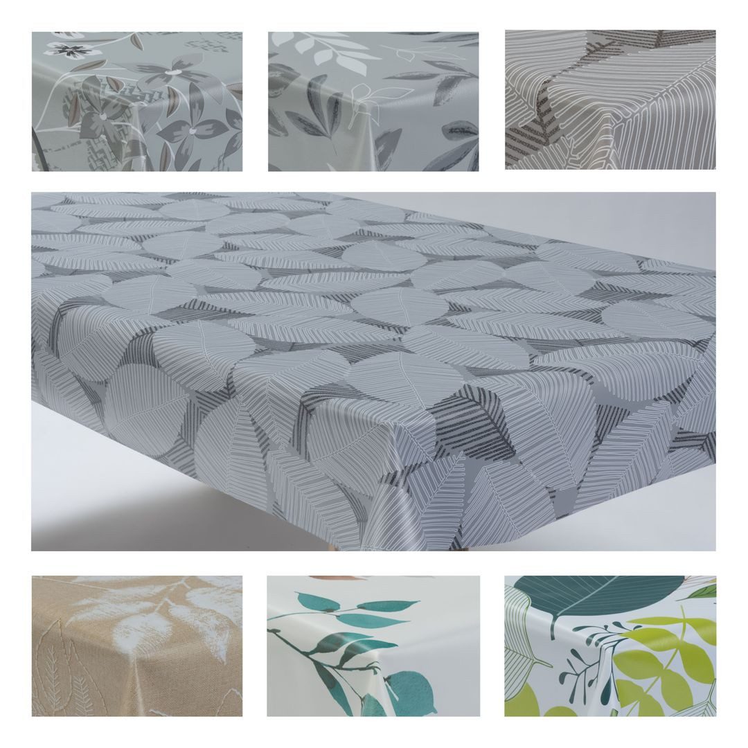 laro Tischdecke Wachstuchtischdecke Blatt Mix PVC Eckig