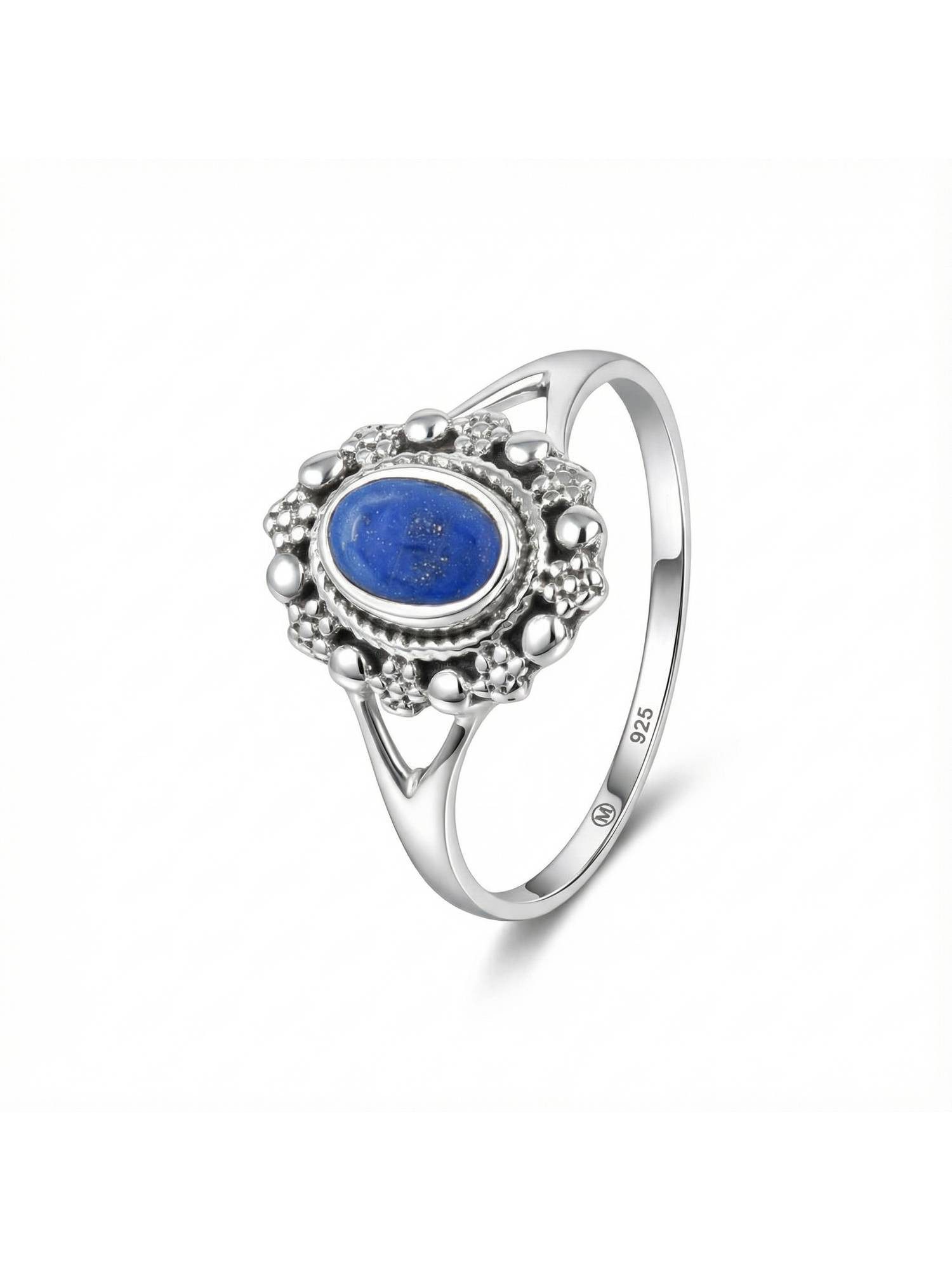Silberring BUKUR aus 925 Silber mit Lapis Lazuli