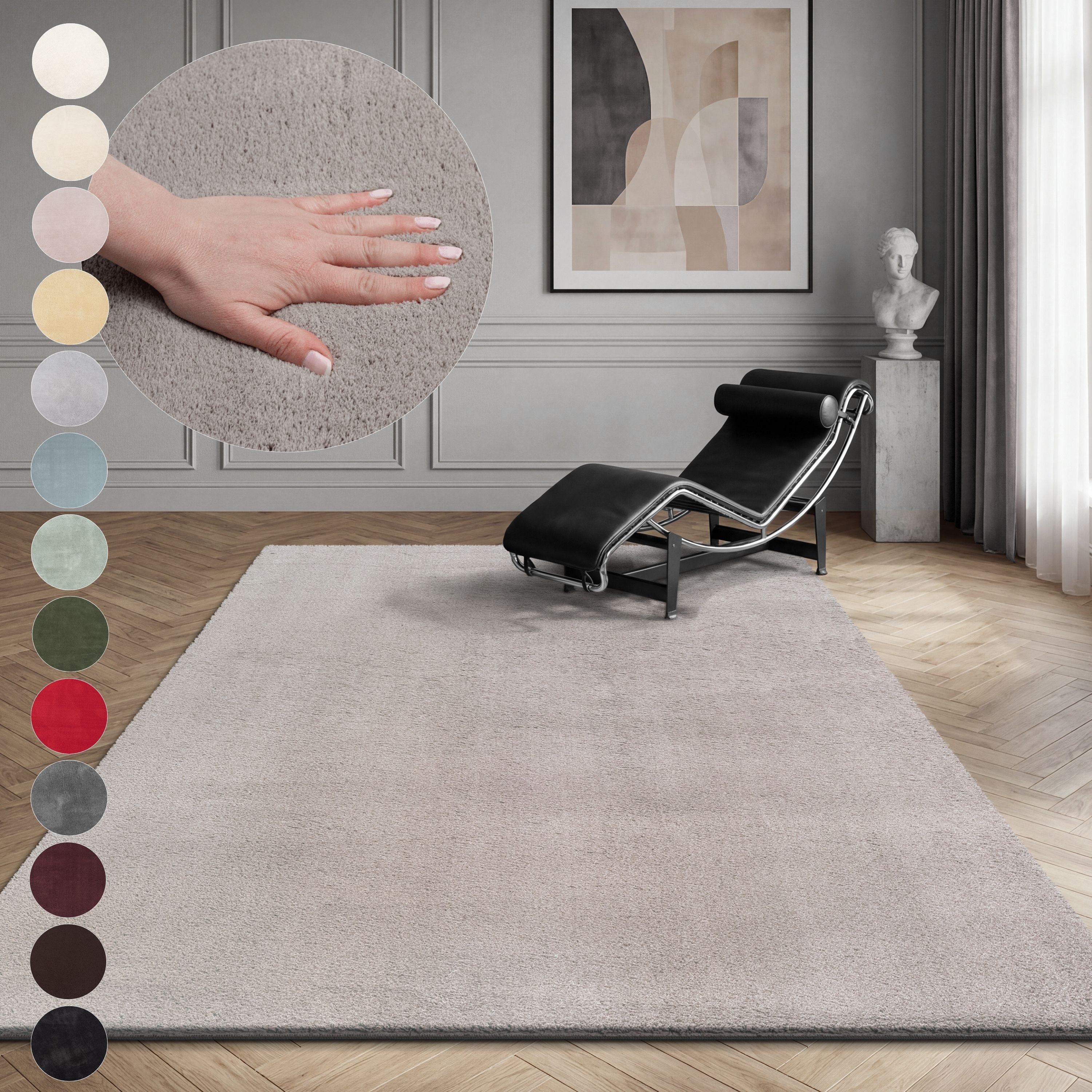 OTTO home Teppich Arabell, Kunstfellteppich, Felloptik, waschbar, rechteckig, Höhe: 16 mm, flauschig, kuschelig, Anti-Rutsch-Unterseite, Wohnzimmer, Schlafzimmer