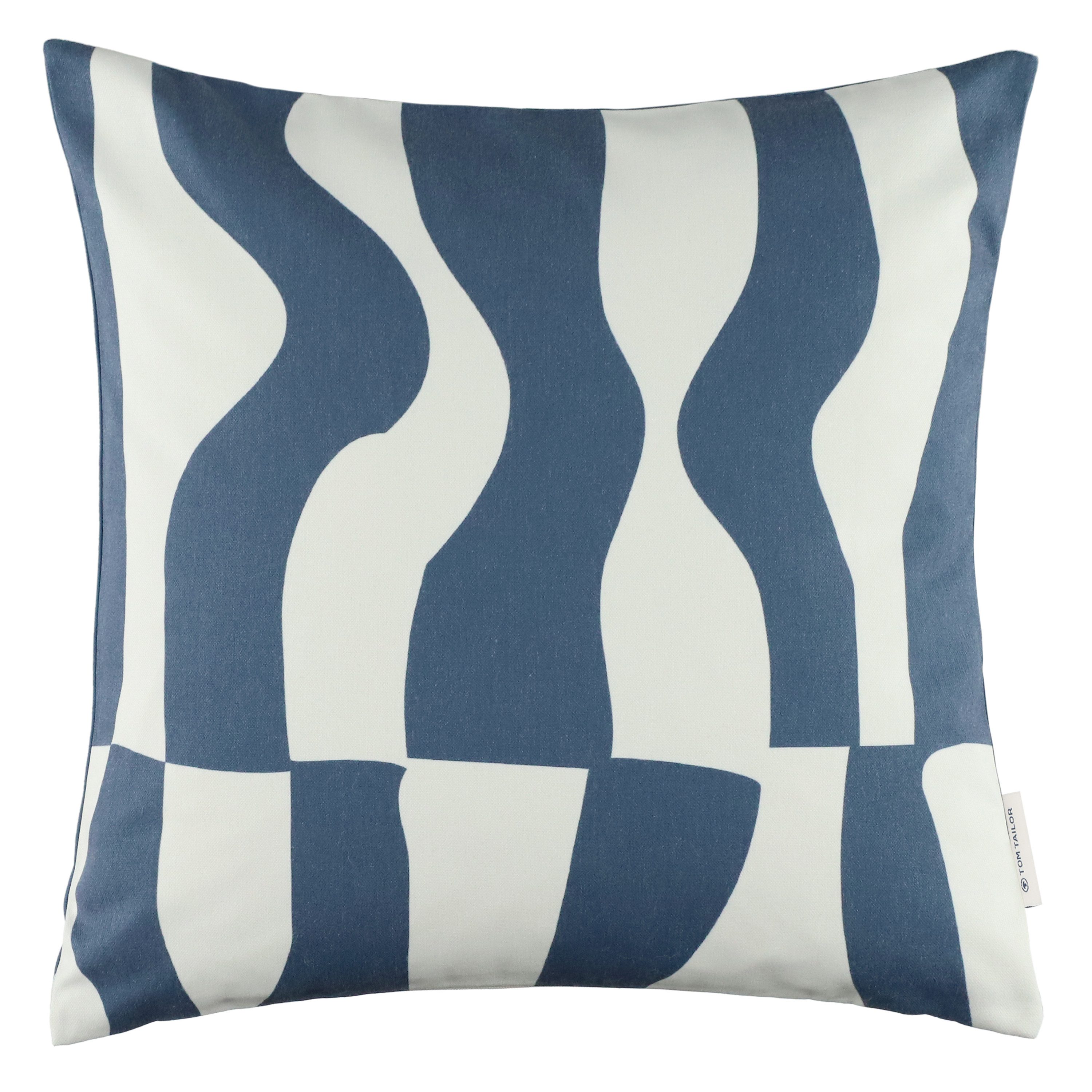 TOM TAILOR HOME Kissenbezug Modern Waves, (1 Stück), modernes Wellenmotiv