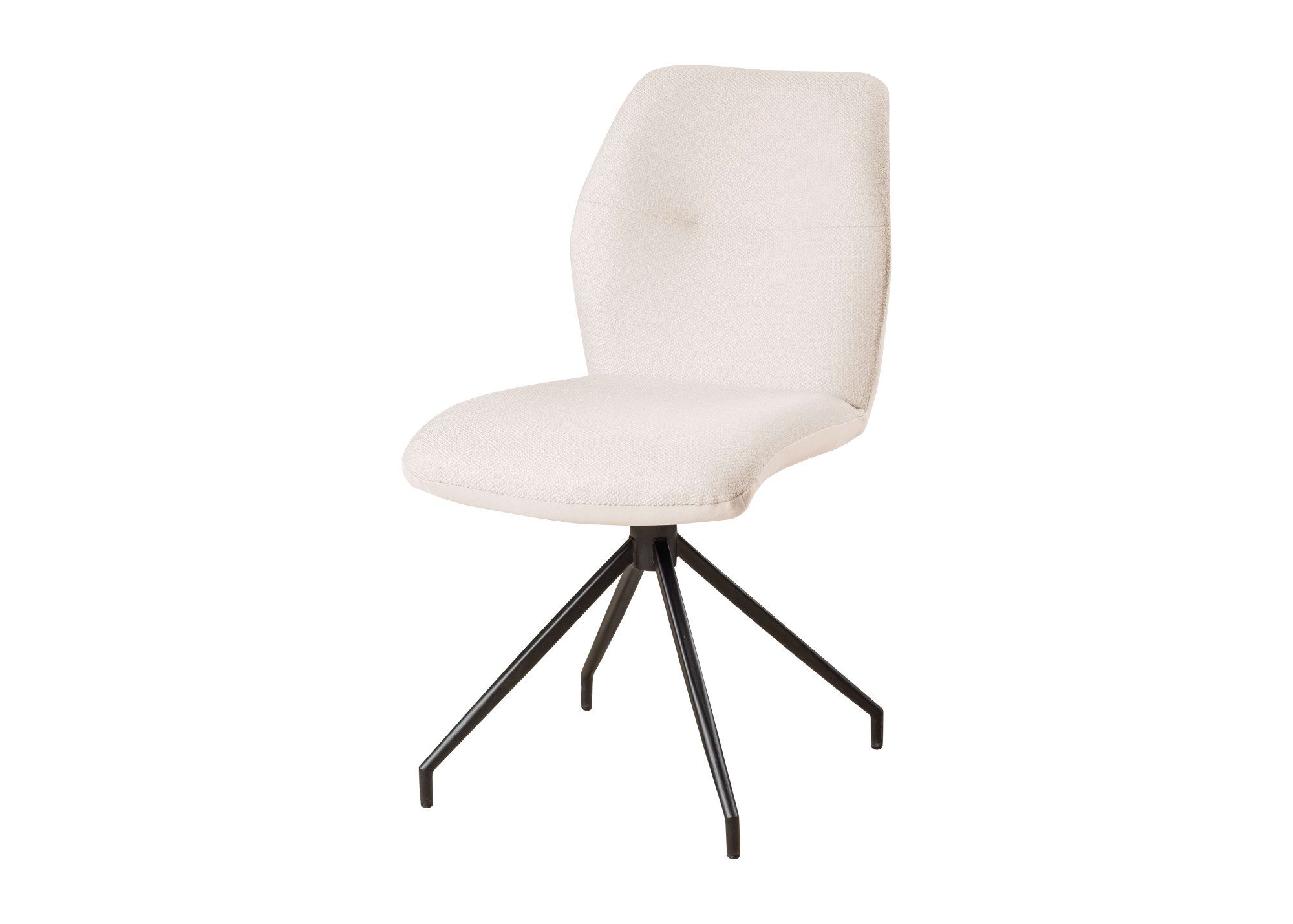 Home affaire Drehstuhl Bruna Esszimmerstuhl,Polsterstuhl, Küchenstuhl, 4-Fußstuhl, 360° drehbar, mit automatischer Rückstellung, 2-Stoff-Design