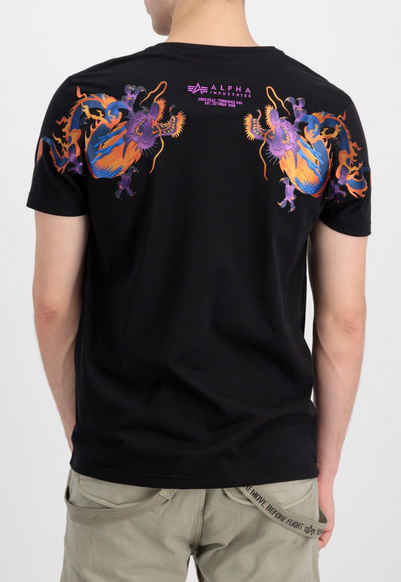 Alpha Industries T-Shirt - Shirt kurzarm - Drachen Motiv - Trend Dragon EMB T