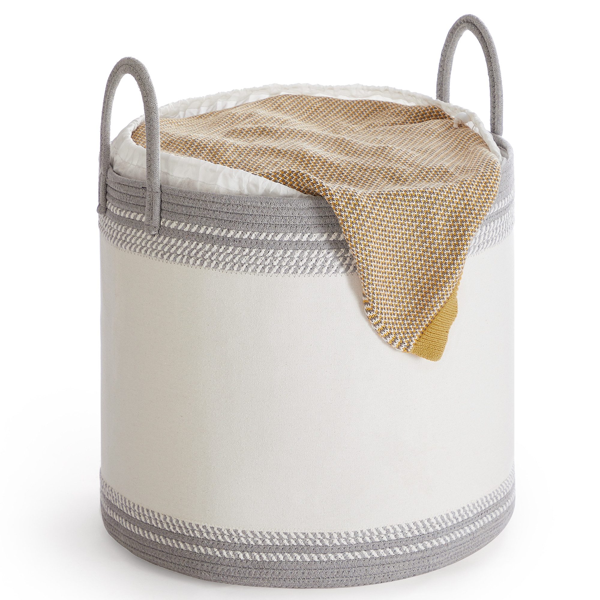 SONGMICS Wäschekorb,Wäschesammler für Kinder, Aufbewahrungskorb, für Decken, Kinderzimmer, mit Henkel, Kuscheltier Aufbewahrung, Schlafzimmer, 90 L