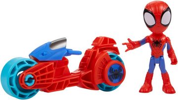 Hasbro Actionfigur Marvel Spidey and His Amazing Friends, Spidey mit Motorrad