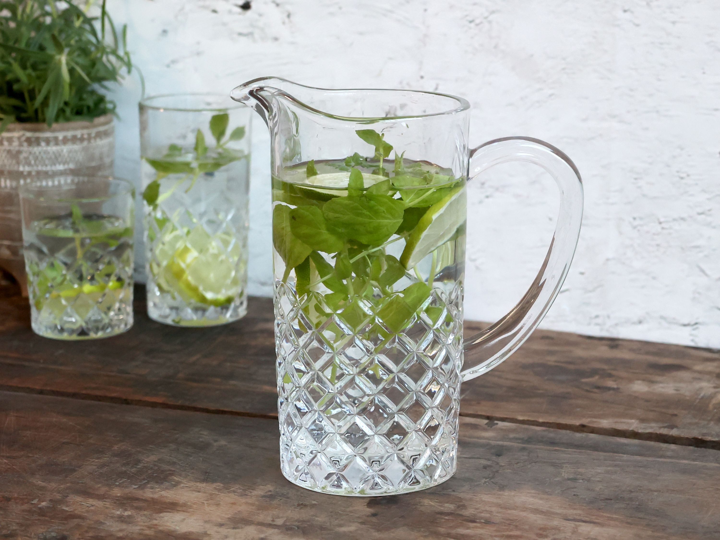 Chic Antique Kanne Chic Antique - Kanne Krug Wasserkrug Karaffe 1,15 l Glas