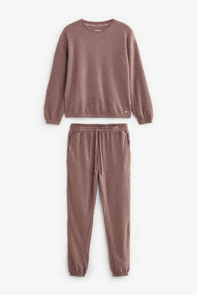 Next Pyjama Langarm-Schlafanzug mit weicher Waffelstruktur (2 tlg)