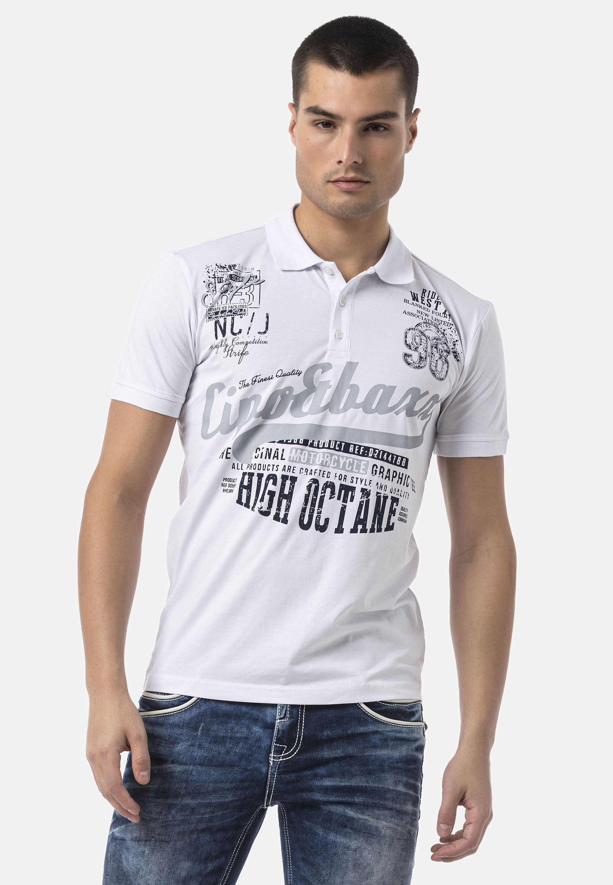Cipo & Baxx T-Shirt CT794 Markanten Schriftzüge
