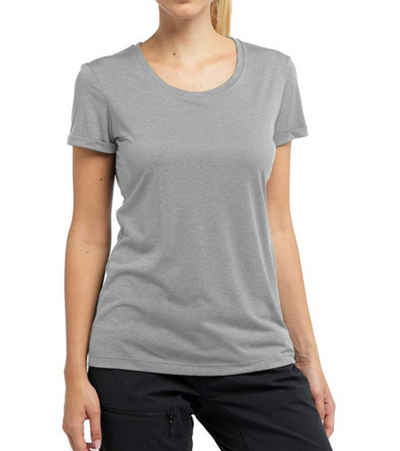 Haglöfs Funktionsshirt »Haglöfs Ridge Hike T-Shirt schnell trocknendes Damen Funktions-Shirt Outdoor-Shirt Grau«
