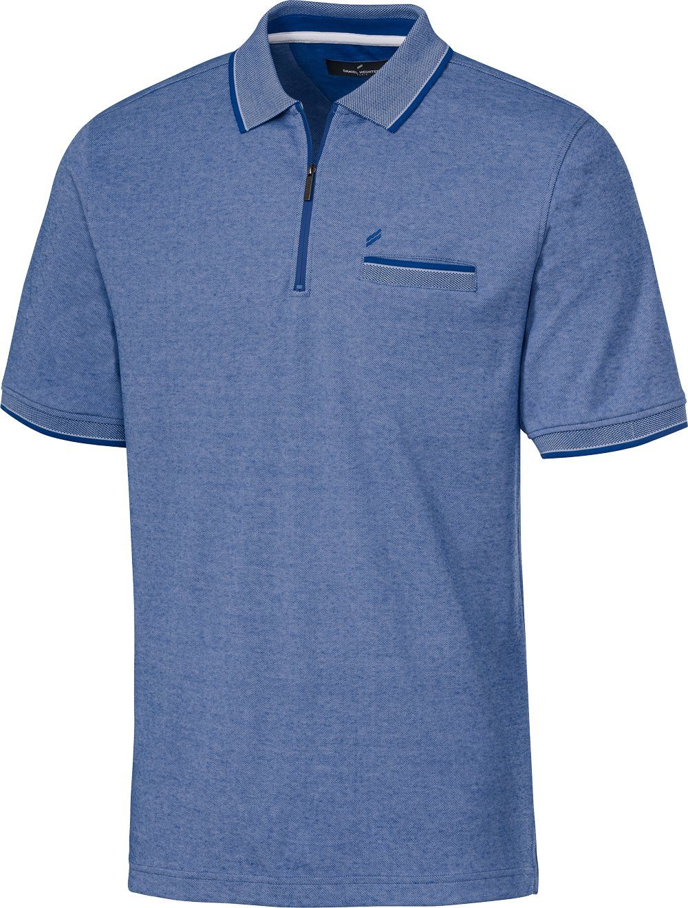 Daniel Hechter Poloshirt mit stimmigen Farbkontrasten und sportlichem  Polo-Zipper bis zum Hals