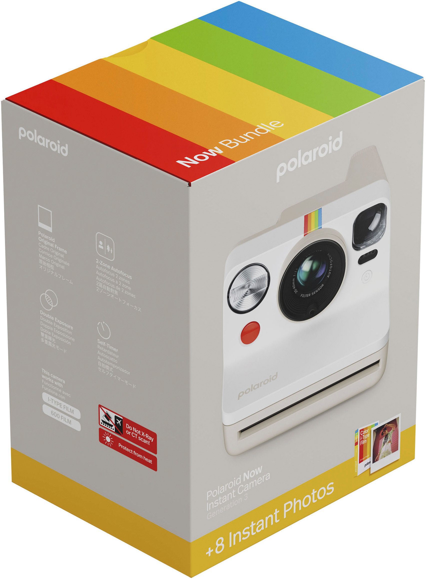 Polaroid Now Gen 3 + Farbfilm-Paket (8 Fotos) Sofortbildkamera (0 MP)