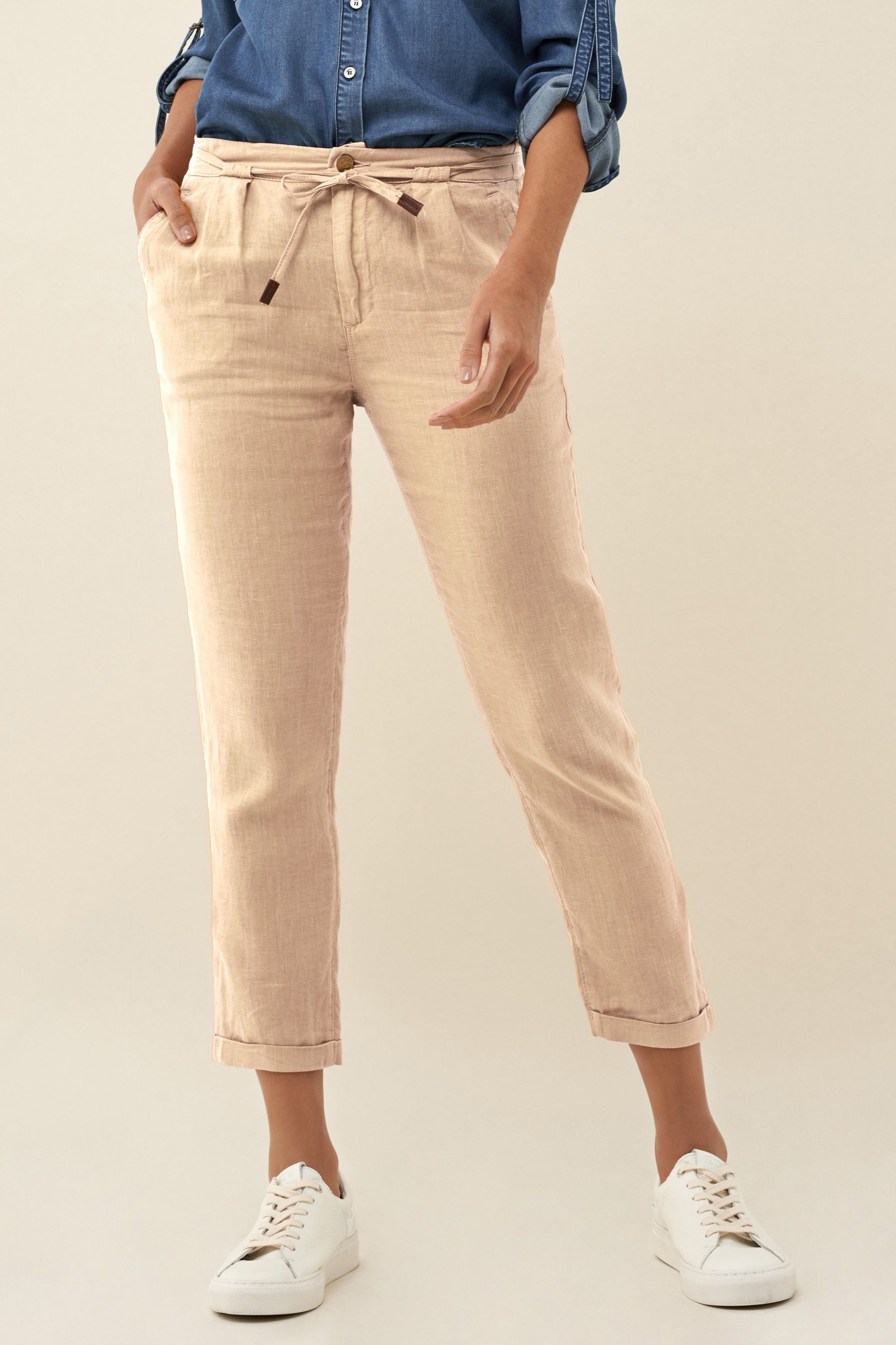 Salsa Stretch-Jeans SALSA JEANS JUNE JOGGER LEINEN beige 122843.1032