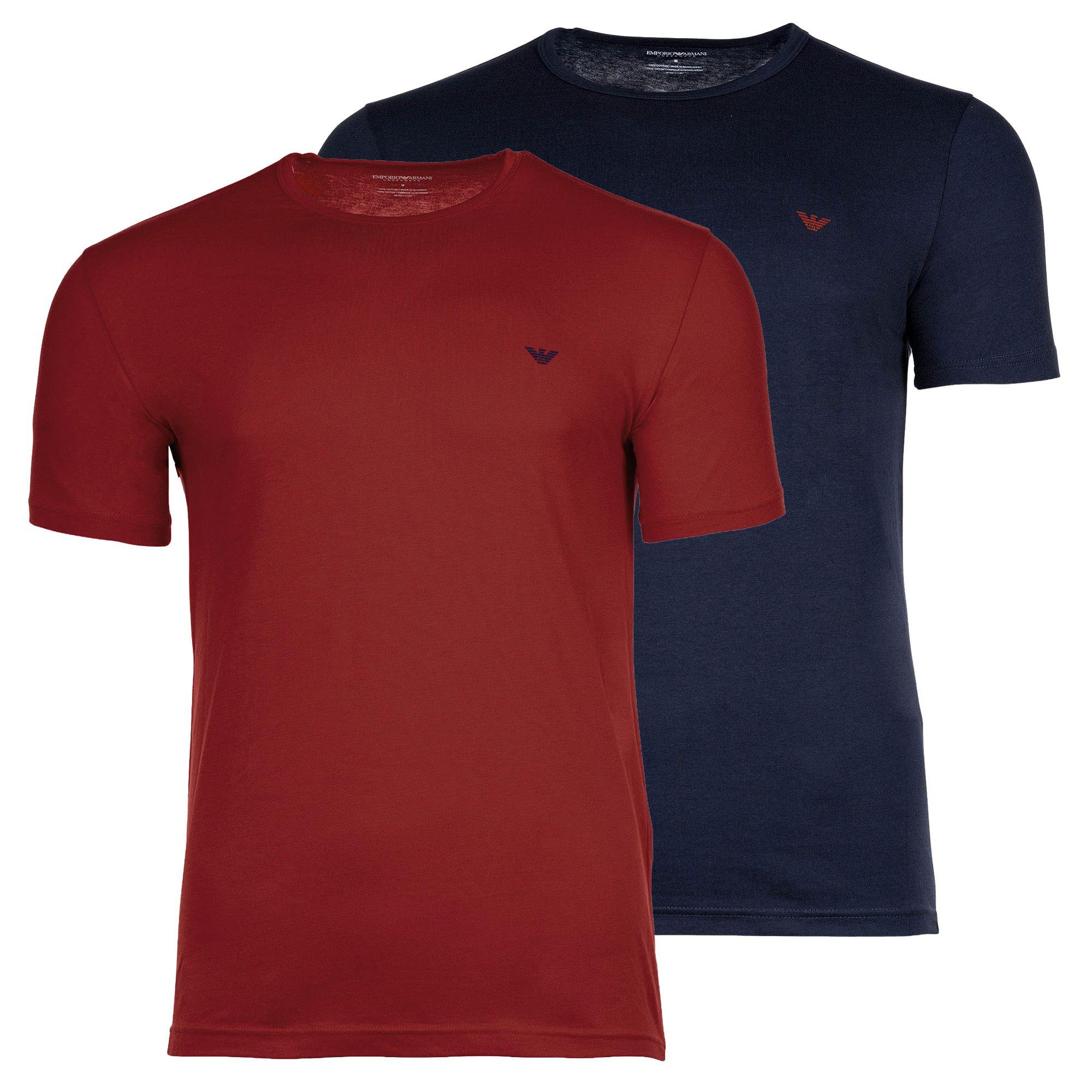 Emporio Armani T-Shirt Herren T-Shirt 2er Pack Baumwolle ENDURANCE (Packung, 2er Pack)