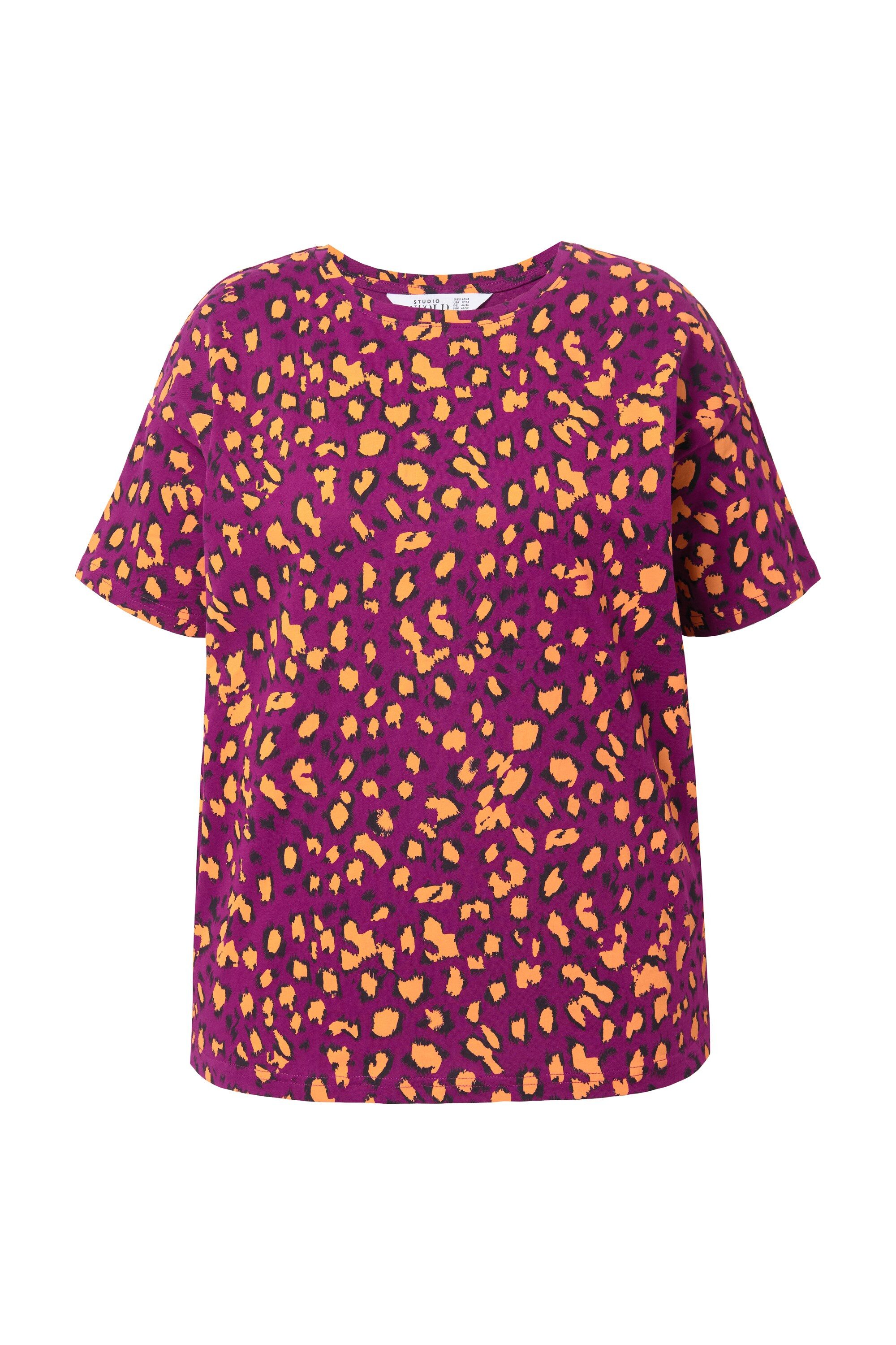 Studio Untold T-Shirt T-Shirt Leo-Print günstig online kaufen