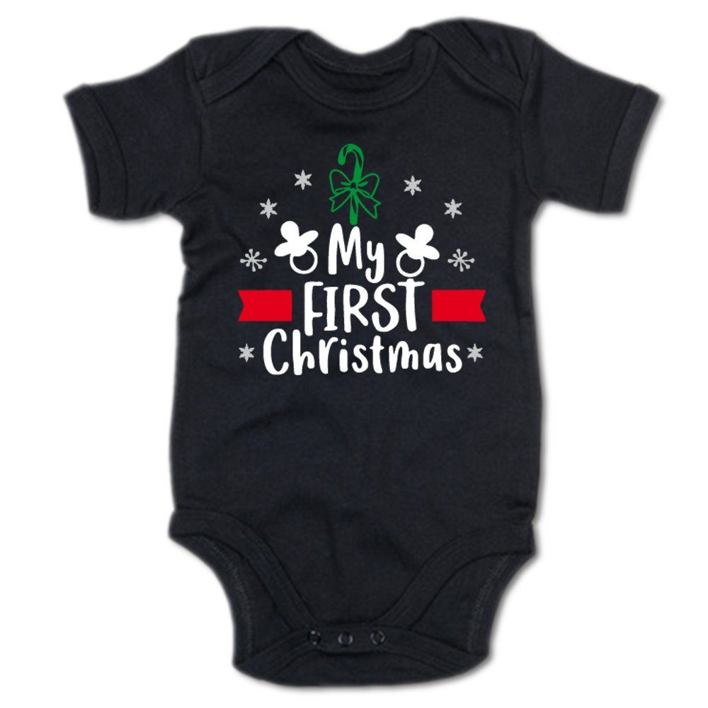 G-graphics Kurzarmbody My first Christmas Baby Body mit Spruch / Motiv / Aufdruck • mit Weihnachtsmotiv