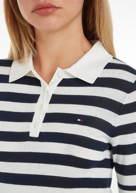 Tommy Hilfiger Polokragenpullover BUTTON POLO SS TOP mit Logo auf der Brust