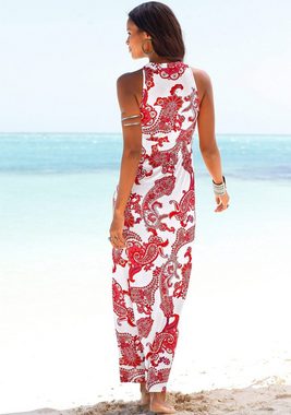 LASCANA Maxikleid mit verstellbarem Ausschnitt, Sommerkleid, Strandkleid