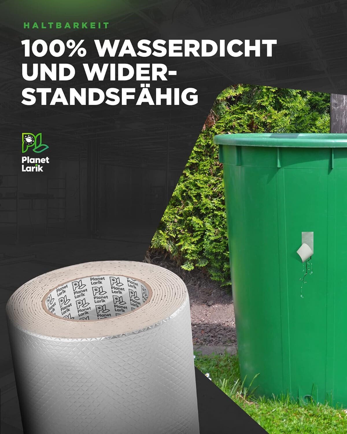 Planet Larik Dichtband wasserdichtes Dichtband Reparaturband Klebeband Butyldichtband (1 Stück, 1-St) extra stark, wasserdicht